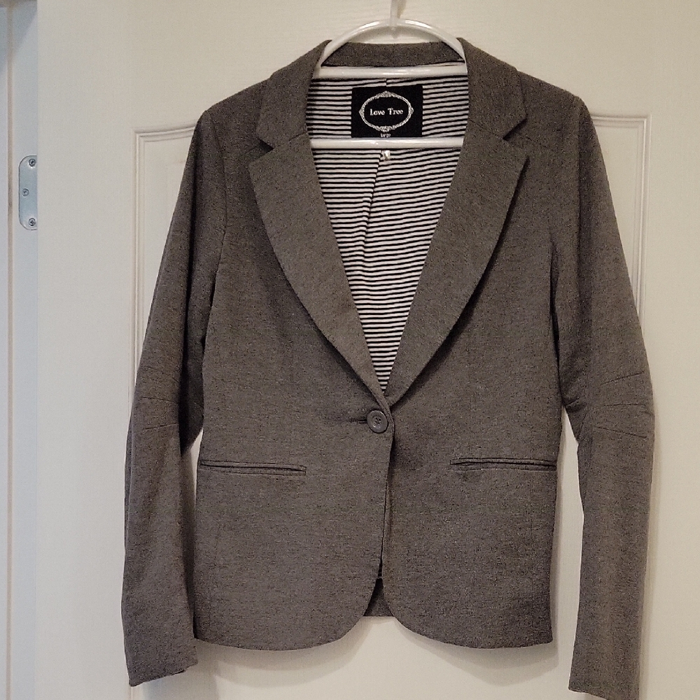 Love Tree Charcoal Blazer